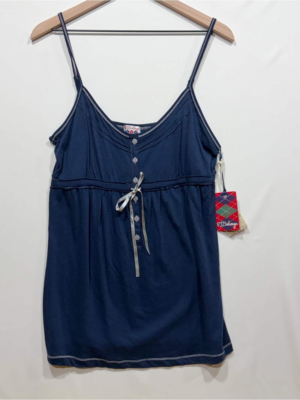 P.J. Salvage Navy Blue Camisole Tank Top NWT Size L